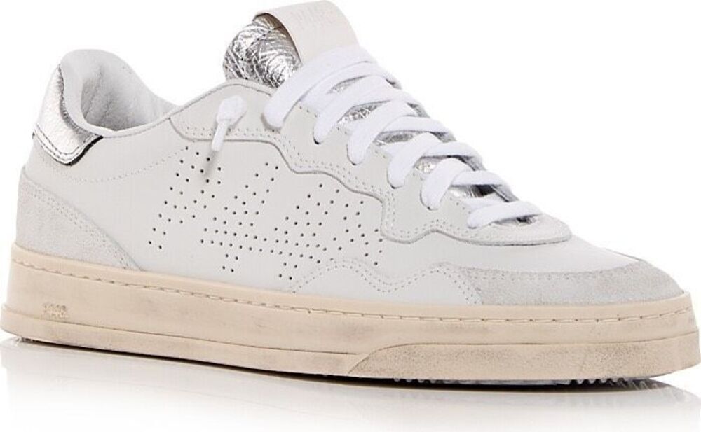 P448 Bali Logo Low Top Leather Sneakers Metallico 41